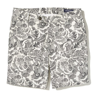 Kearny - Beige Block Dye Floral Swirl Shorts