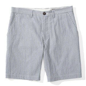 Ashton - Navy Seersucker Shorts