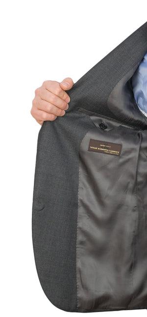 Grey Vitale Barberis Canonico Suit Inner Label