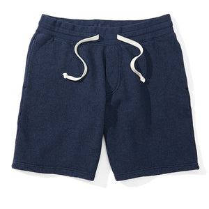 Ethan - Navy Fleece Sweat Shorts