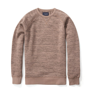 Fleece Sweatshirt - Knitted Chestnut Jacquard