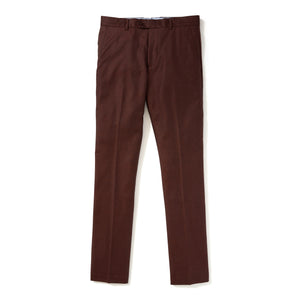 Italian Wool Flannel Dress Pants - Dark Rust