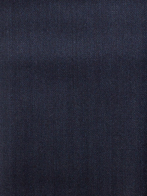 Pershing - Heather Blue Herringbone Italian Wool Suit