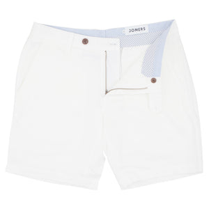 Bancroft - White Irish Linen Cotton Shorts