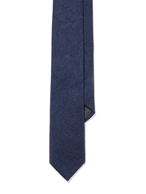 Wool Tie - Heather Blue Flannel