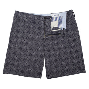 Copeces - Embroidered Geo Jacquard Shorts