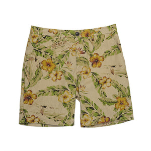 Nassau St. - Japanese Floral Linen Shorts
