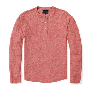 Henley - Japanese Marled Red