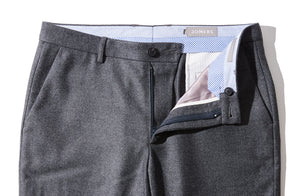 Holmes - Gray Wool Flannel Trousers