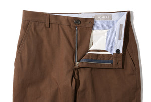Woodvale (Slim) - Umber High Count Twill Chino