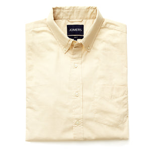 Washed Button Down Shirt - Textured Beige
