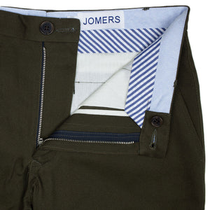 Sutter (Slim) - Olive Brushed Japanese Twill Chino