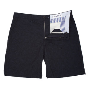 Dunemere - Navy Paisley Madras Shorts