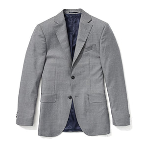 Slim Italian Wool Suit - Gray