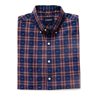 Washed Button Down Shirt - Willoughby Dobby Plaid