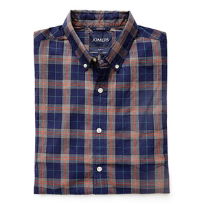 Washed Button Down Shirt - Vernon Plaid