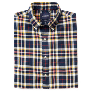 Washed Button Down Shirt - Brushed Japanese Twill Erasmus Check