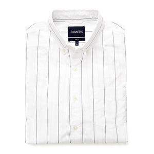 Washed Button Down Shirt - Blanco Stripe