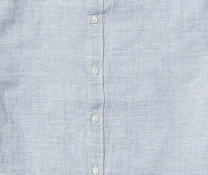 Aaron - Light Blue Crosshatch Short Sleeve Shirt