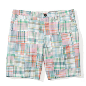 Aruba - Mint Madras Patchwork Shorts