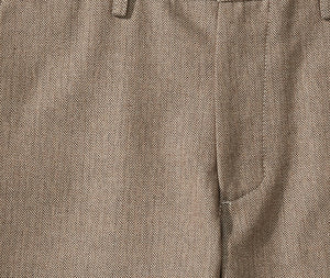 Liam - Light Brown Herringbone Shorts