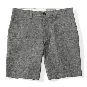 Miyajima - Gray Japanese Cotton Linen Slub Chambray Shorts