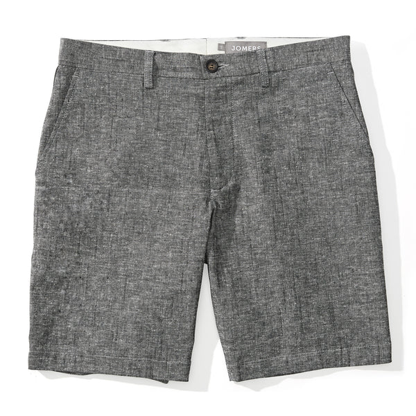 Miyajima - Gray Japanese Cotton Linen Slub Chambray Shorts - Jomers
