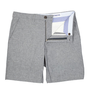 Claverick - Sky Grey Lightweight Chambray Shorts