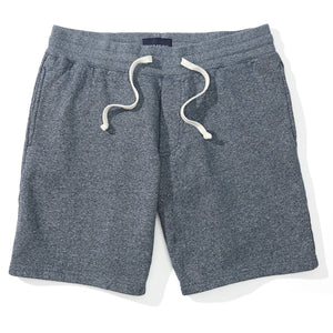 Jules - Navy Marled Fleece Sweat Shorts