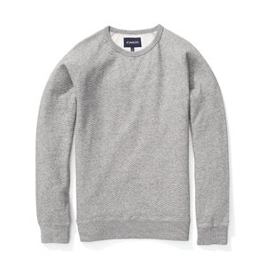 Fleece Sweatshirt - Textured Gray