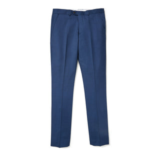 Italian Wool Dress Pants - Light Blue Sharkskin