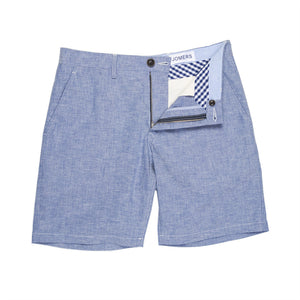 Concord - Washed Blue Oxford Shorts
